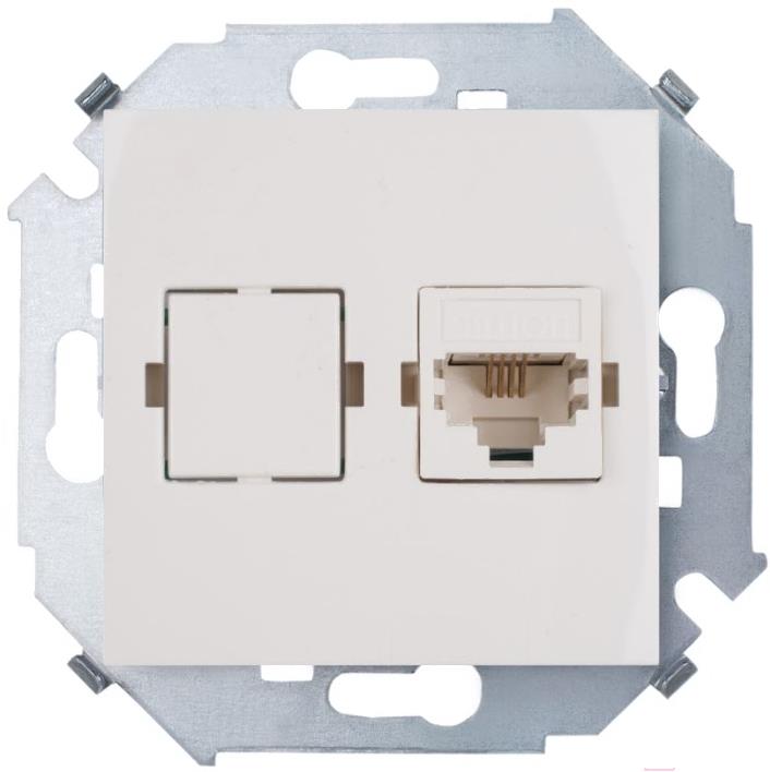 

Розетка Simon 1591480-031 слоновая кость, 1591480-031