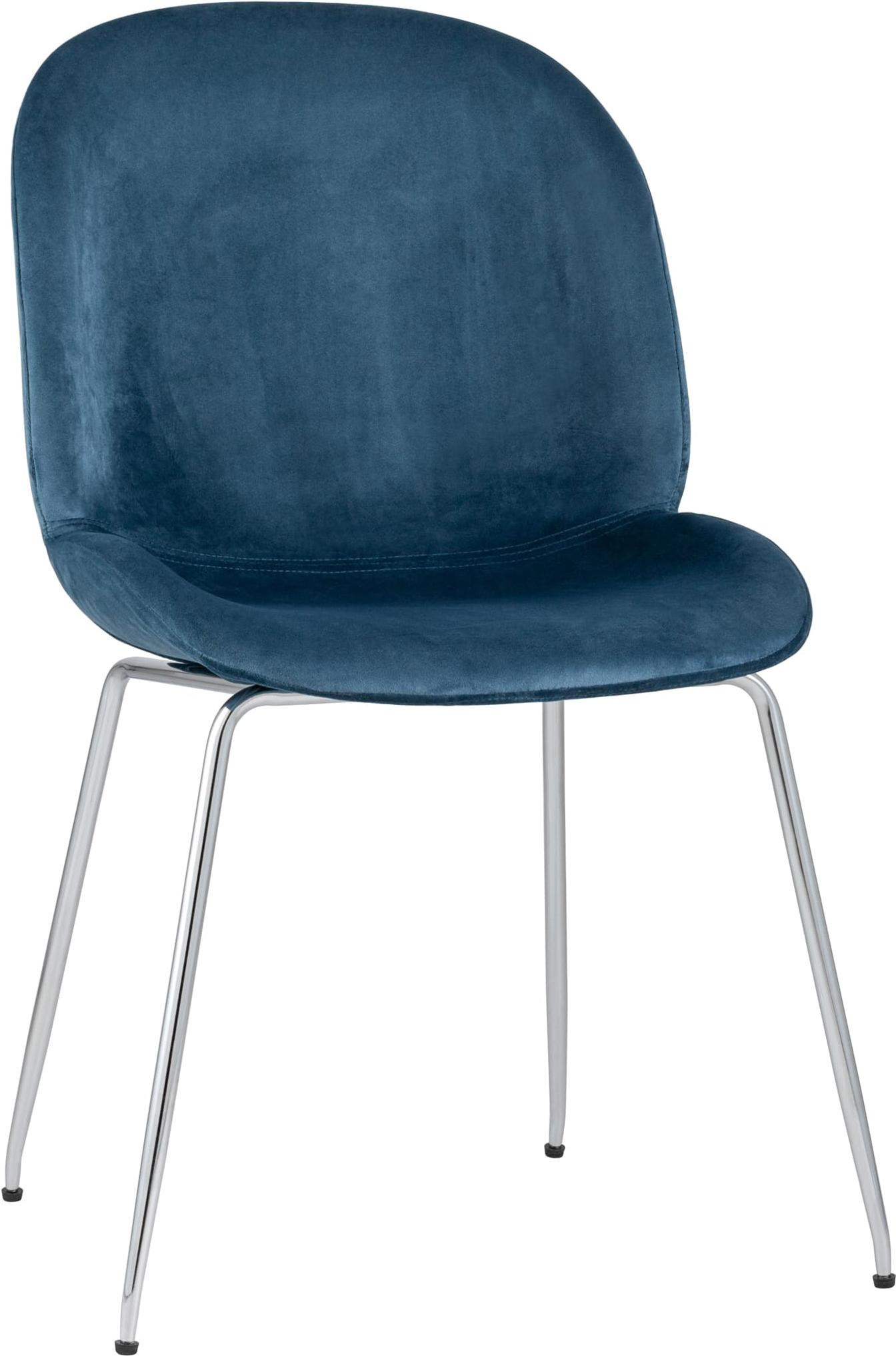 

Стул Stool Group Beetle маренго хромированные ножки [8329 VELVET BLUE CH/L], Beetle