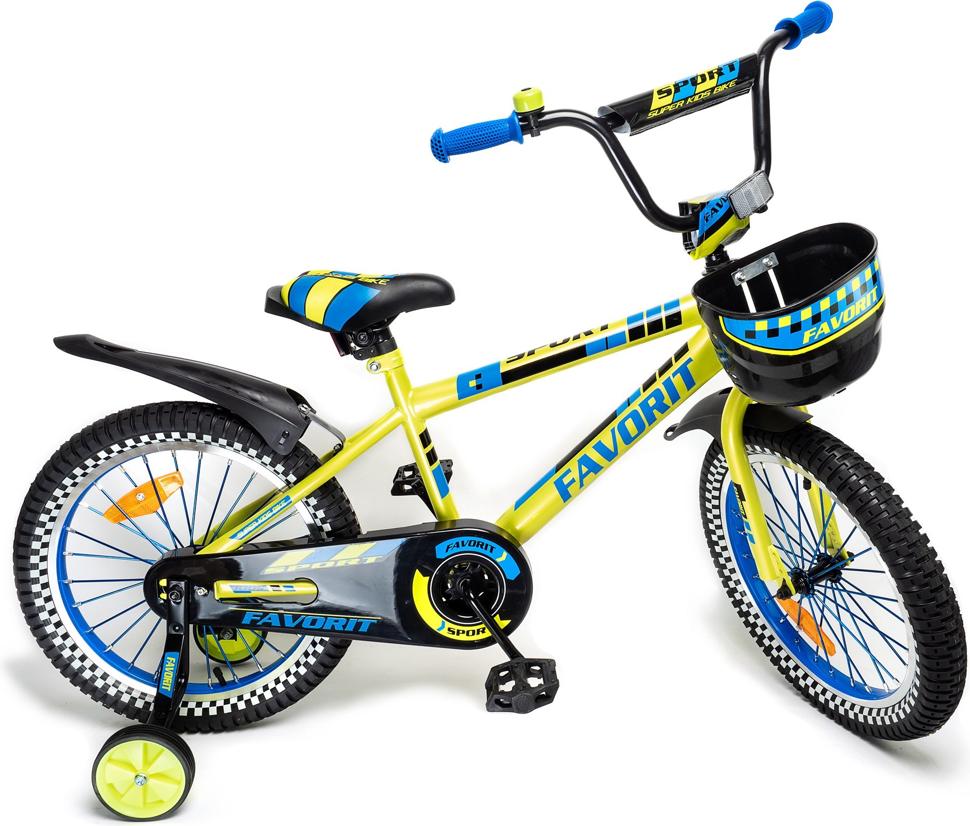 

Велосипед детский Favorit Sport 18'' 2019 лайм [SPT-18GN], Детский велосипед Favorit Sport 18 (лайм, 2019)