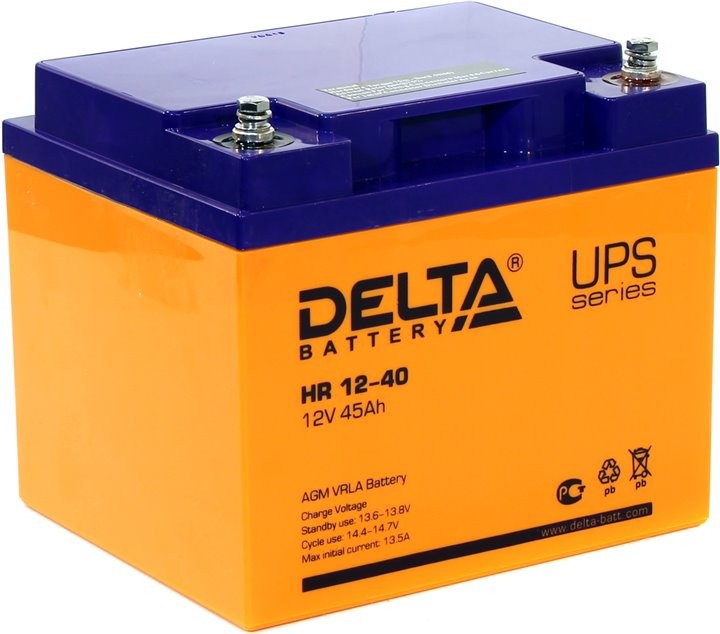 

Аккумулятор для ИБП Delta HR 12-40