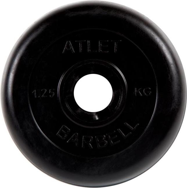 

Диск для штанги MB Barbell Atlet обрезиненный 31 мм, 1,25 кг черный [MB-AtletB31-1,25], Atlet обрезиненный 31 мм, 1,25 кг