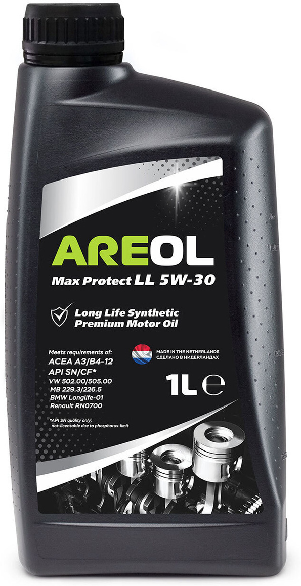 

Моторное масло Areol Max Protect LL 5W30 1л [5W30AR012], Моторное масло Areol Max Protect LL 5W30 1л 5W30AR012