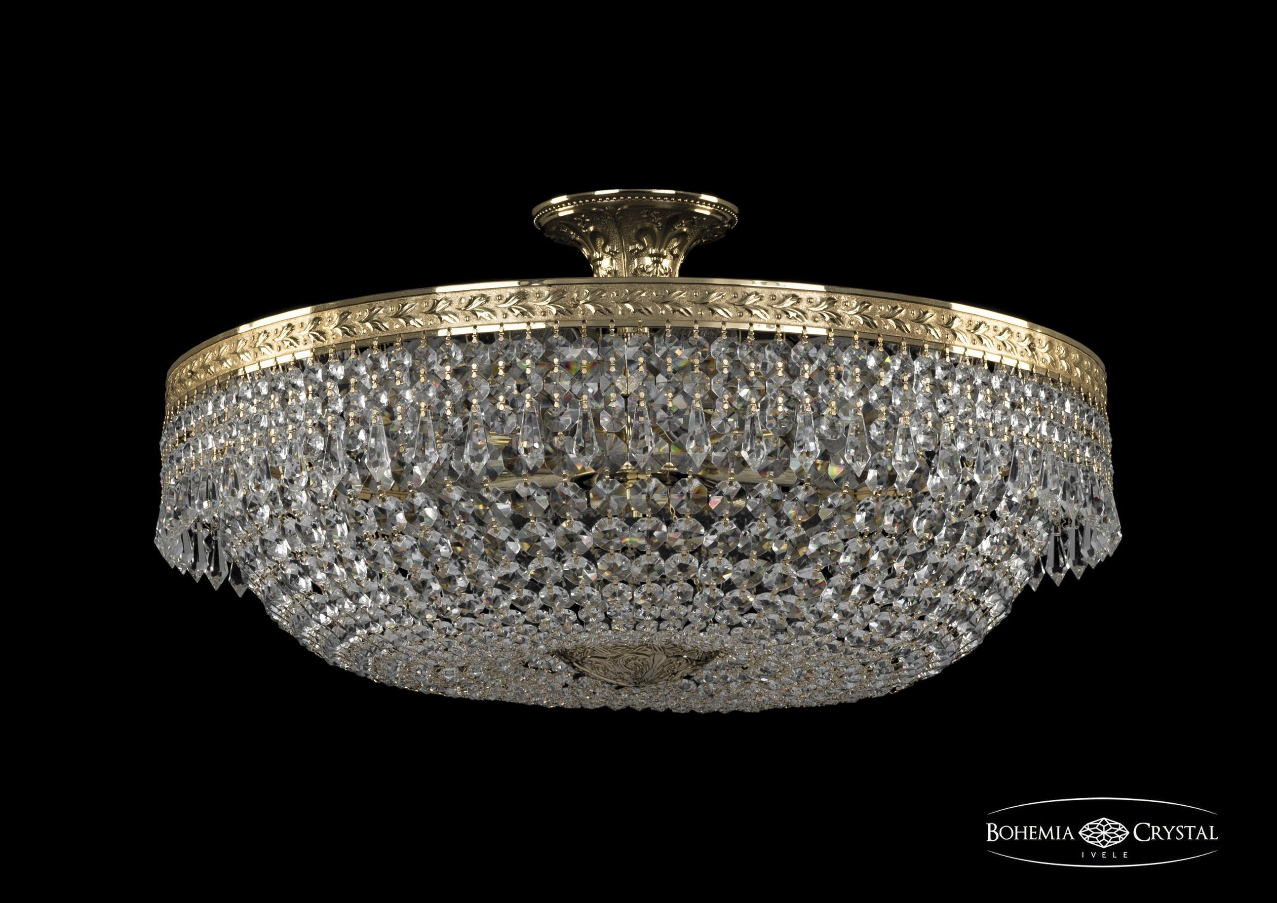 

Люстра на штанге Bohemia Ivele Crystal 19011/55IV G
