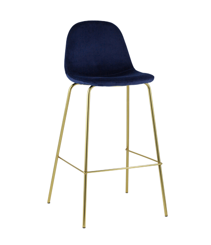 

Барный стул Stool Group Валенсия велюр синий золотые ножки [CC-91003B HLR-64], Барный стул Stool Group Валенсия велюр CC-91003B HLR-64 синий золотые ножки