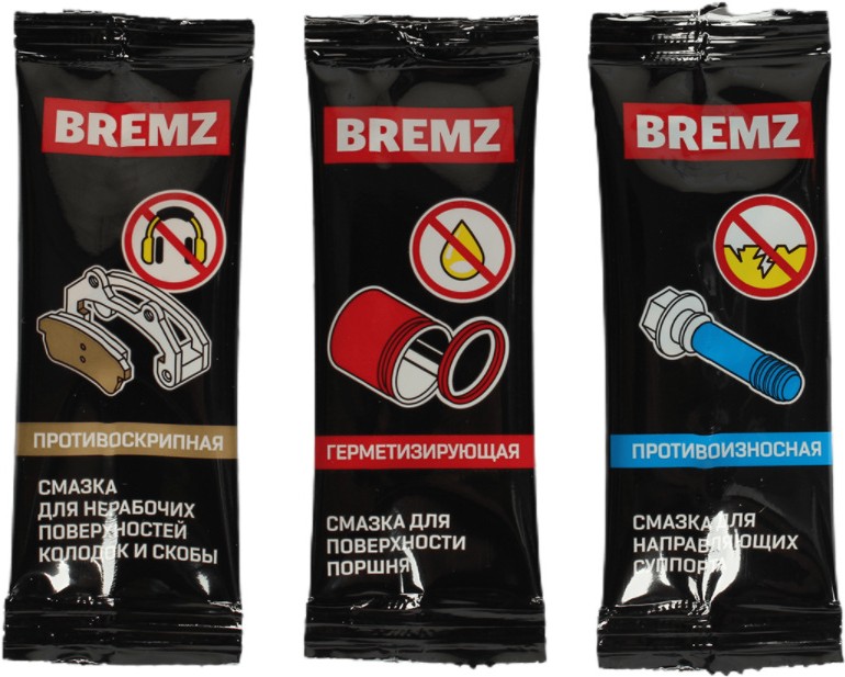 

Набор смазок для тормозной системы ВМПАВТО BREMZ (1508)