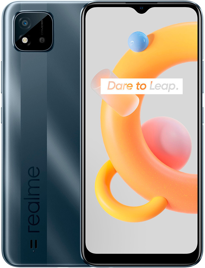 

Мобильный телефон Realme C11 2021 2+32 ГБ Grey (RMX3231), Смартфон Realme C11 2021 RMX3231 2GB/32GB (серый)