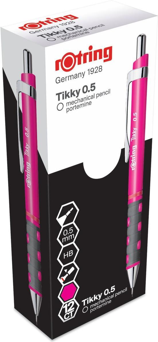 

Механический карандаш Rotring Tikky 0.5 мм розовый/неон [2007219], Tikky 0.5 мм