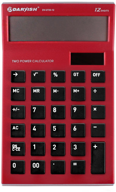 

Калькулятор настольный Darvish красный DV-2725-12R