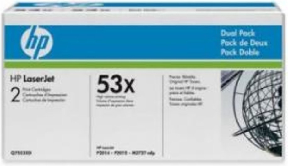 

Картридж для принтера HP 53x (Q7553XD) 2 шт., Картридж HP 53x 2 шт. Q7553XD