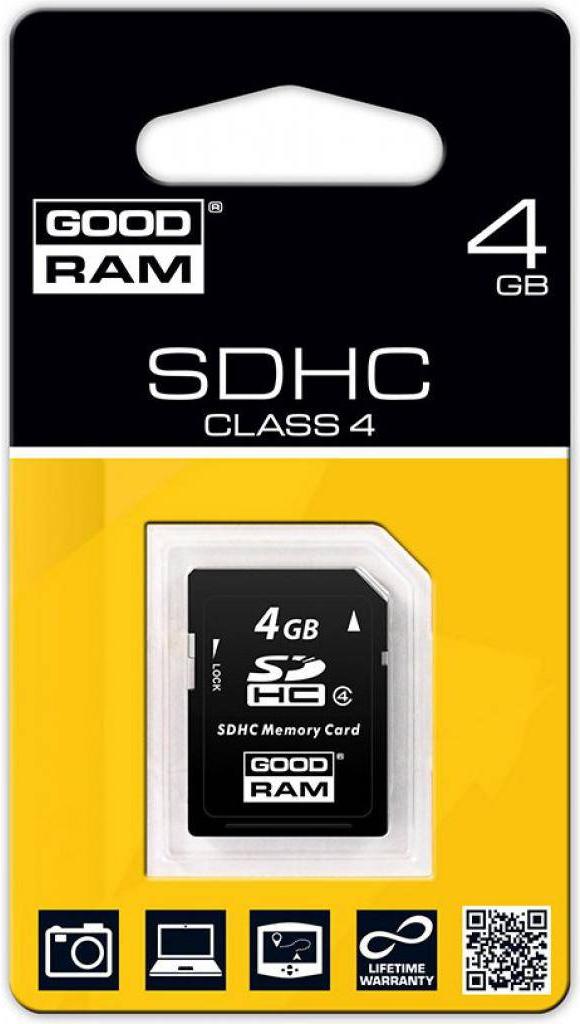 

Карта памяти GOODRAM 4096MB Class 4 [SDC4GHC4GRR10], 4096MB Class 4