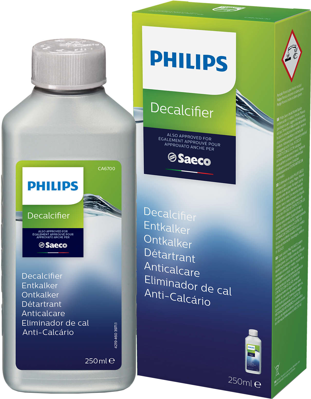 

Чистящее средство для кофеварок Philips CA6700/10 [16001/3], Чистящее средство Philips CA6700/10 250 мл 16001/3