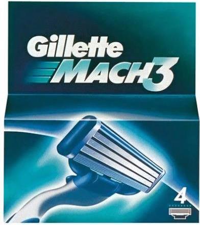 

Сменные кассеты Gillette Mach3 (4шт), Сменные кассеты Mach3 4шт