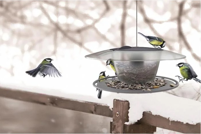 

Кормушка для птиц Prosperplast Birdyfeed Round антрацит (IBFR-S433)