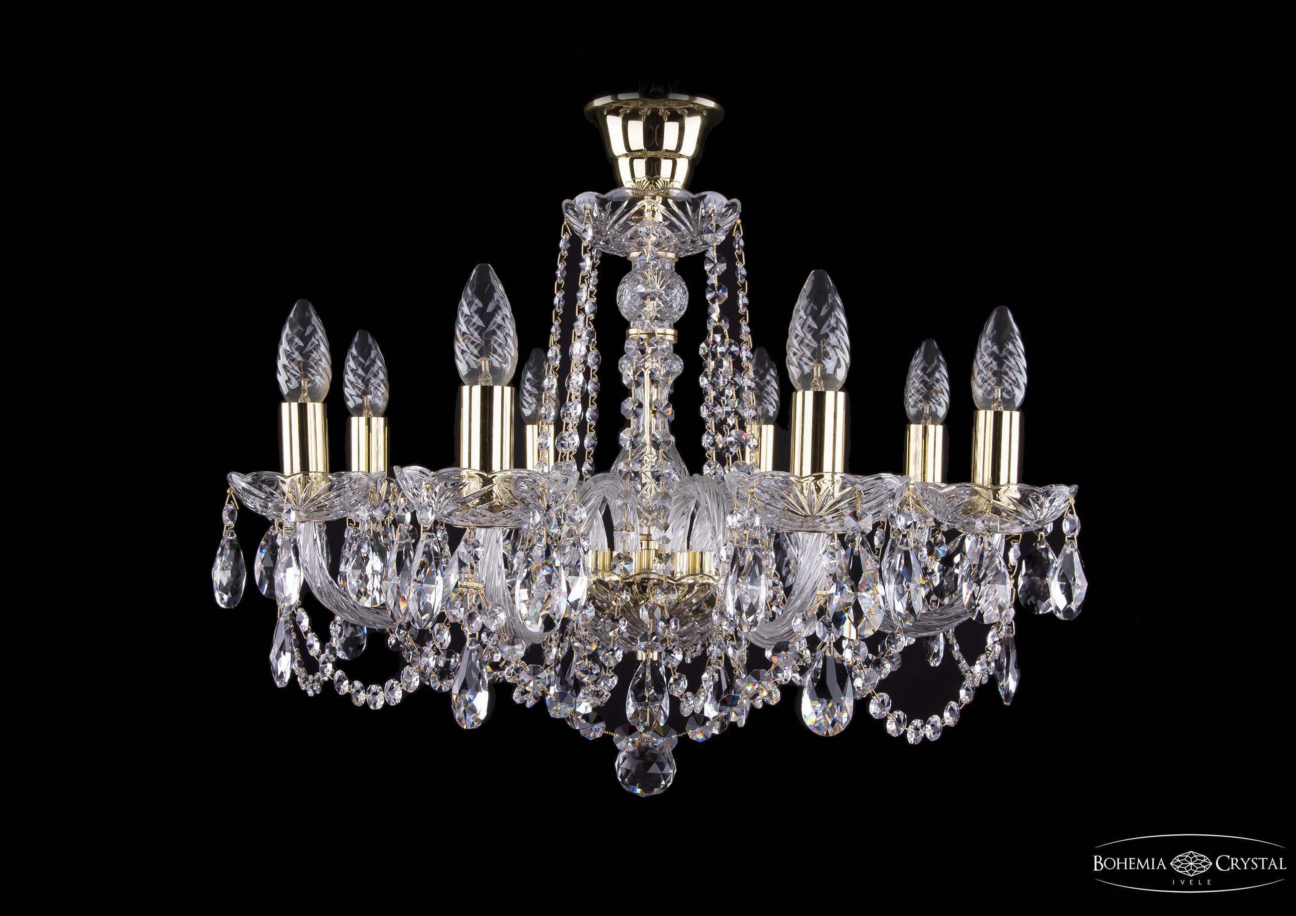 

Подвесная люстра Bohemia Ivele Crystal 1402/8/195/G/tube
