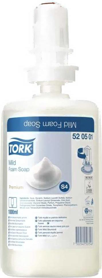 

Мыло-пена Tork 520501 (1л), Мыло жидкое Tork Мыло-пена 520501 1л
