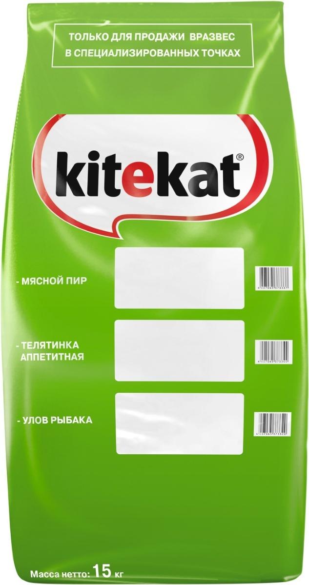 

Корм для кошек Kitekat Мясной пир 15 кг, Мясной пир 15 кг