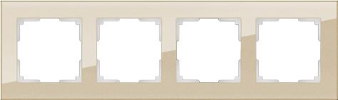 

Рамка для выключателя и розетки Werkel Favorit 4 поста WL01-Frame-04 шампань [a040873], Favorit 4 поста WL01-Frame-04