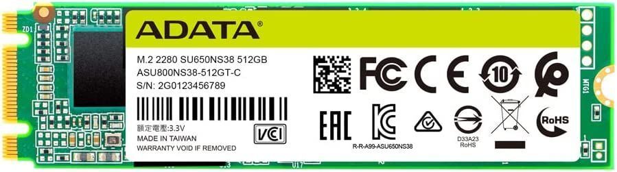 

SSD диск A-Data M.2 2280 512GB [ASU650NS38-512GT-C], Накопитель SSD A-Data ASU650NS38-512GT-C