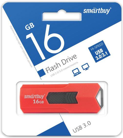 

Usb flash SmartBuy 16Gb Stream Red [SB16GBST-R3], 16Gb Stream