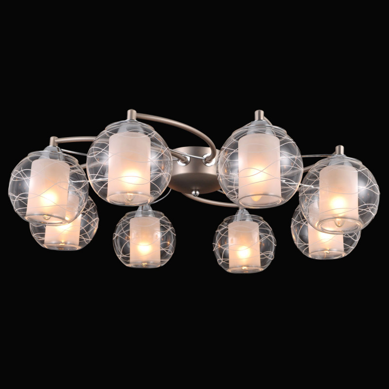 

Накладная люстра Natali Kovaltseva Люстра 8 x E14, 40W, [TWIN 75089/8C NICKEL, CHROME], Люстра 8 x E14, 40W,