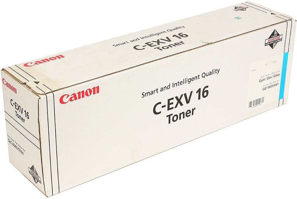 

Картридж для лазерного принтера Canon C-EXV16C 1068B002, Картридж Canon C-EXV16 1068B002 Cyan