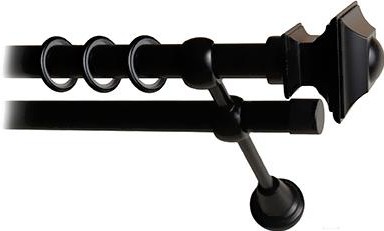 

Карниз Lm Decor Верди 030 2р гладкий 25/19мм 2м черный матовый, Карниз Lm Decor Верди 030 2р гладкий 25/19мм 2.0м черный матовый