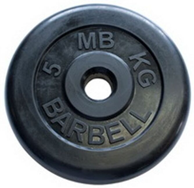 

Диск для штанги MB BarbellAtlet d 26 мм 5 кг черный, Диск для штанги MB Barbell Atlet d26мм 5кг MB-AtletB26-5 черный