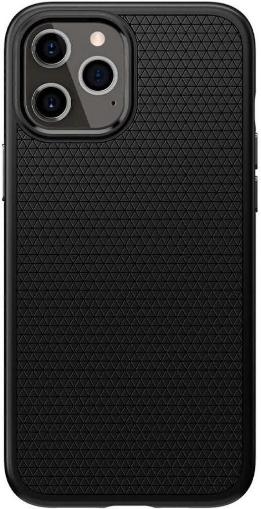 

Чехол для телефона Spigen Liquid Air iPhone 12/12 Pro Matte Black (ACS01701)