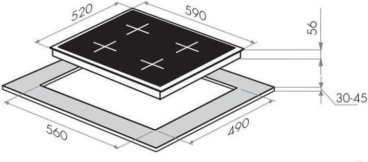 

Варочная панель Maunfeld MVI59.2FL-BK Black, MVI59.2FL-BK