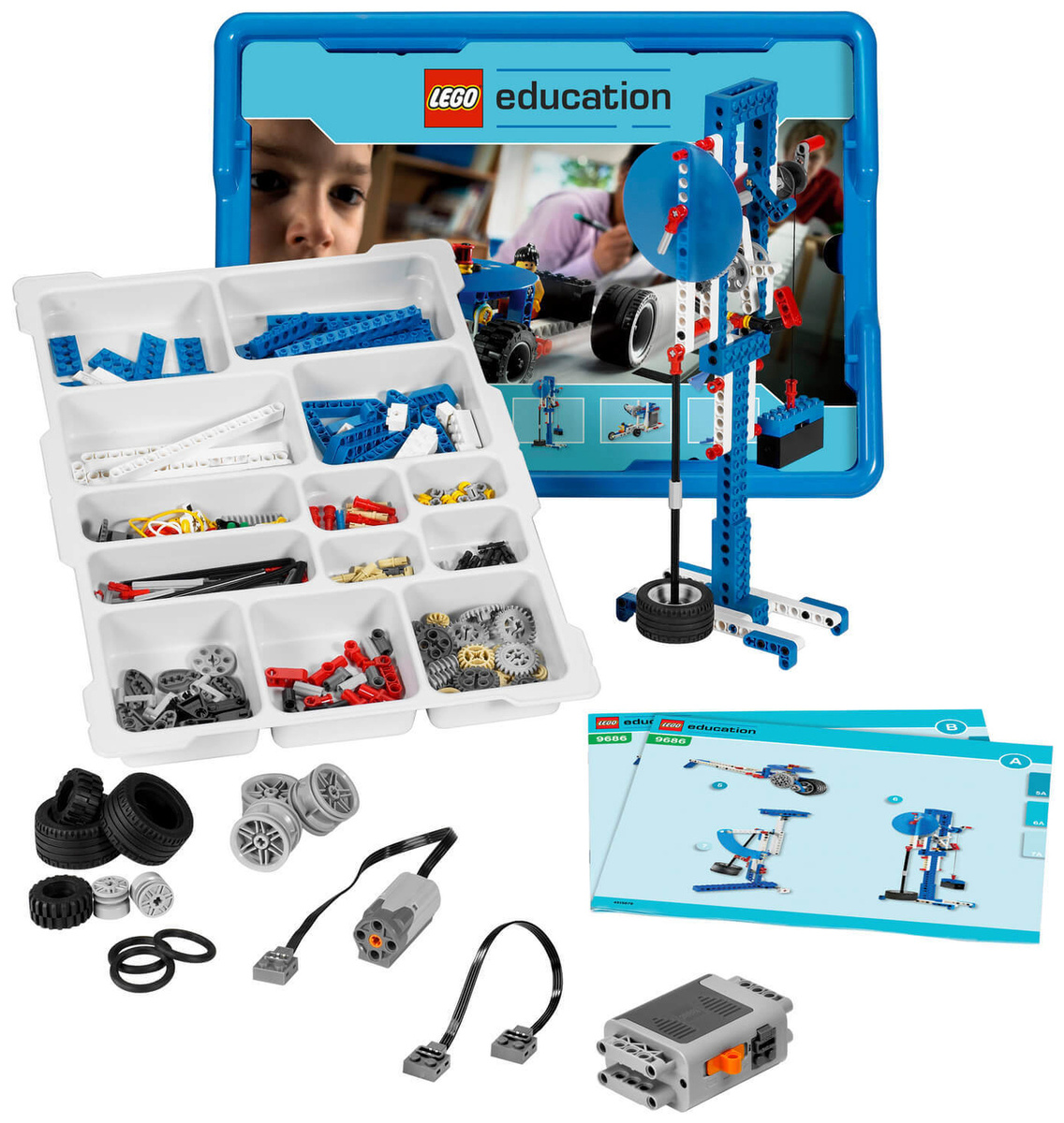 

Конструктор LEGO Education Образовательное решение «Технология и основы механики» [9686], Education Simple Powered Machines Set