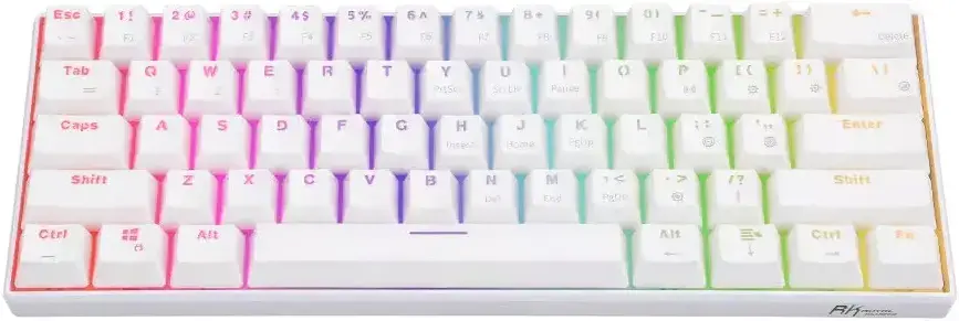 

Беспроводная клавиатура Royal Kludge RK61 White (Red switch)