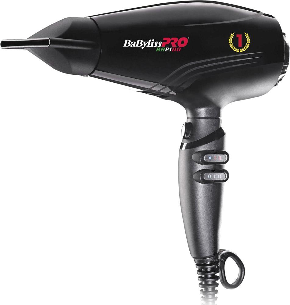 

Фен BaByliss PRO Rapido BAB7000IE Black, Pro BAB7000IE