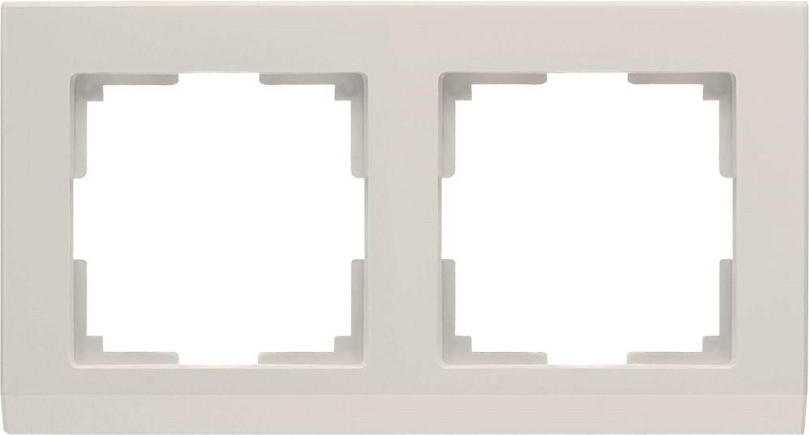 

Рамка для выключателя и розетки Werkel Stark 2 поста WL04-Frame-02-ivory слоновая кость [a028942], Рамка Werkel Stark 2 поста WL04-Frame-02-ivory a028942 слоновая кость