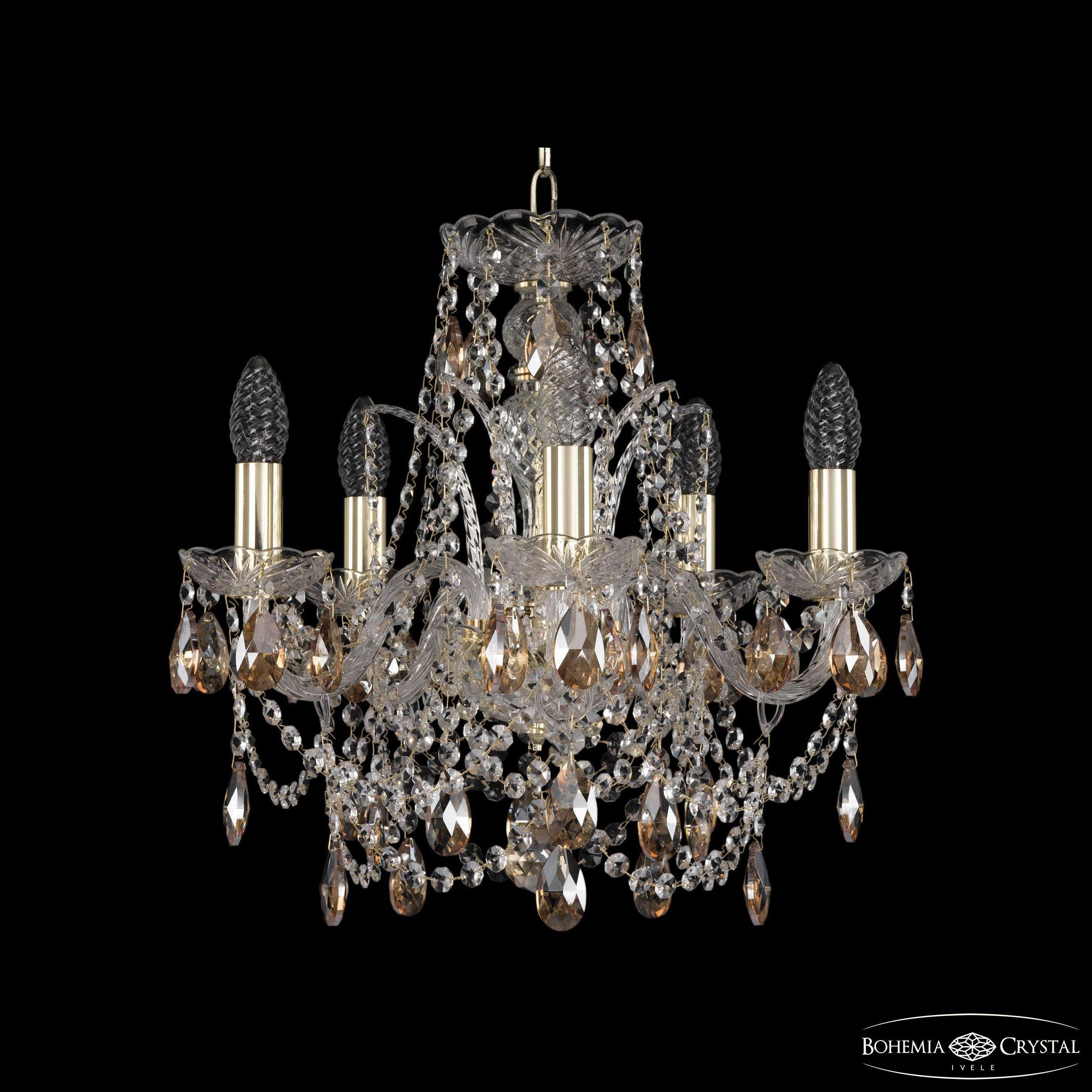 

Подвесная люстра Bohemia Ivele Crystal 1411/5/141 G K721