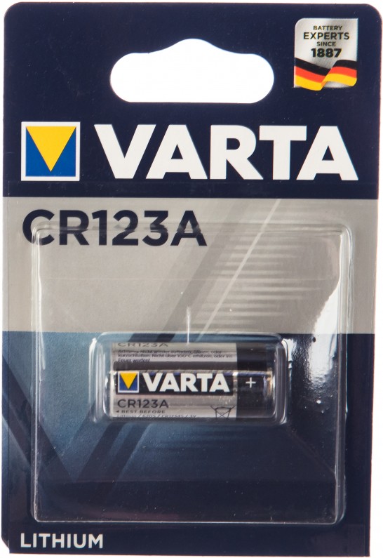 

Батарейка, аккумулятор, зарядное Varta PROF. LITHIUM CR123A BLI 1, Батарейка Varta PROF. LITHIUM CR123A BLI 1