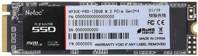 

SSD диск Netac 128Gb N930E Pro Series [NT01N930E-128G-E4X], SSD диск Netac N930E PRO 128GB