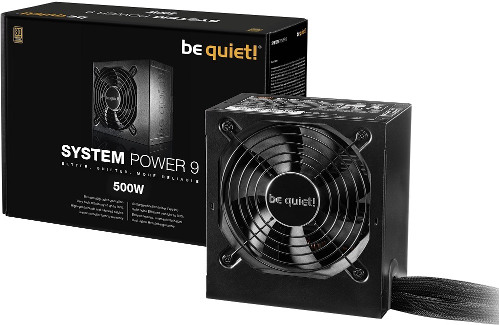 

Блок питания для компьютеров be quiet! System Power 9 500W BN246