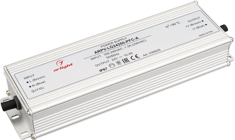 

Arlight Блок питания ARPV-24250-B (24V, 10.4A, 250W) [025341], Блок питания Arlight Блок питания ARPV-24250-B (24V, 10.4A, 250W) 025341
