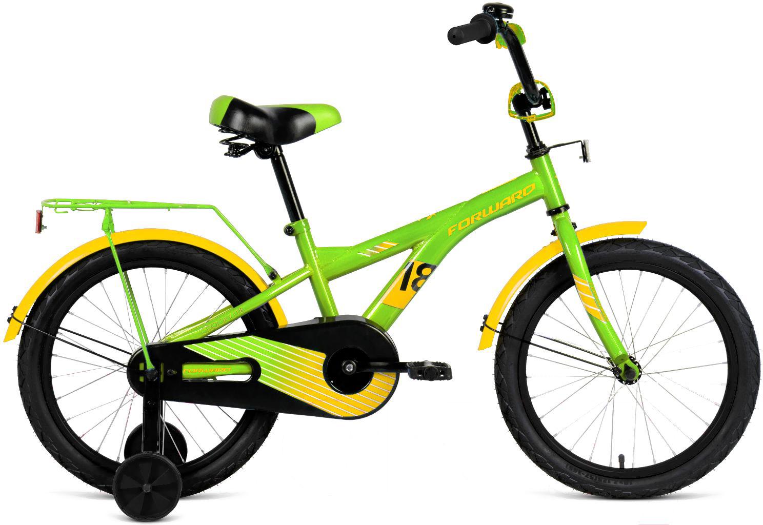 

Велосипед детский Forward Crocky 18" 20-21г зеленый/желтый [1BKW1K1D1019], Crocky 18" 20-21г