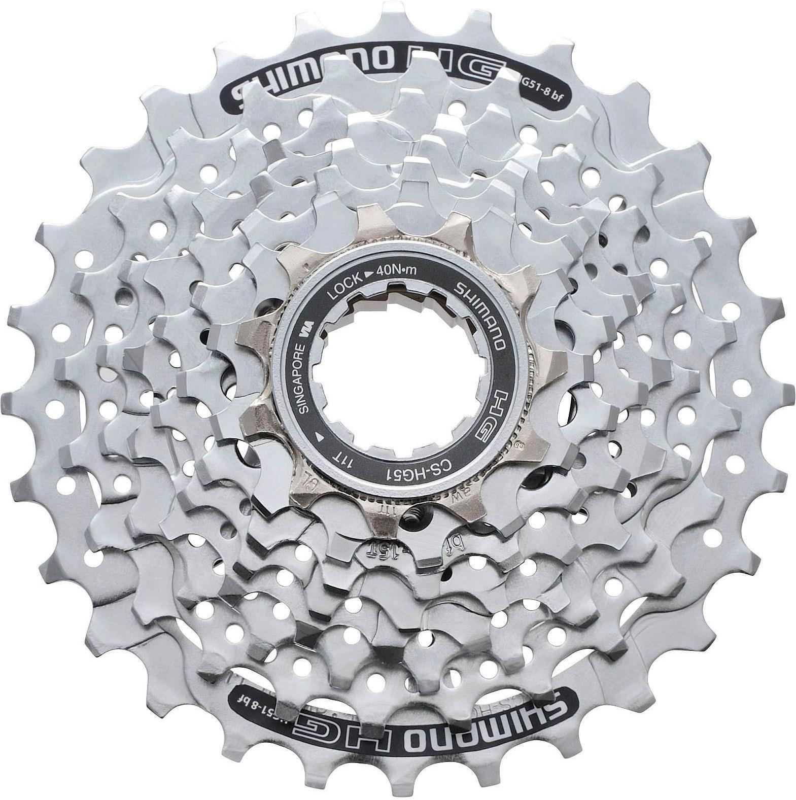 

Трансмиссия для велосипеда Shimano Кассета HG51 8ск 11-30 [ECSHG518130], Кассета HG51 8ск 11-30