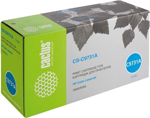 

Картридж лазерный Cactus CS-C9731A голубой