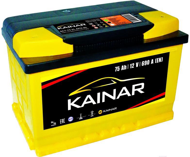 

Автомобильный аккумулятор Kainar 75 R+ низк. (690A, 278*175*175) [075 12 20 02 0141 05 06 0 L], Аккумулятор Kainar 75 R+ низк. (690A, 278*175*175) 075 12 20 02 0141 05 06 0 L