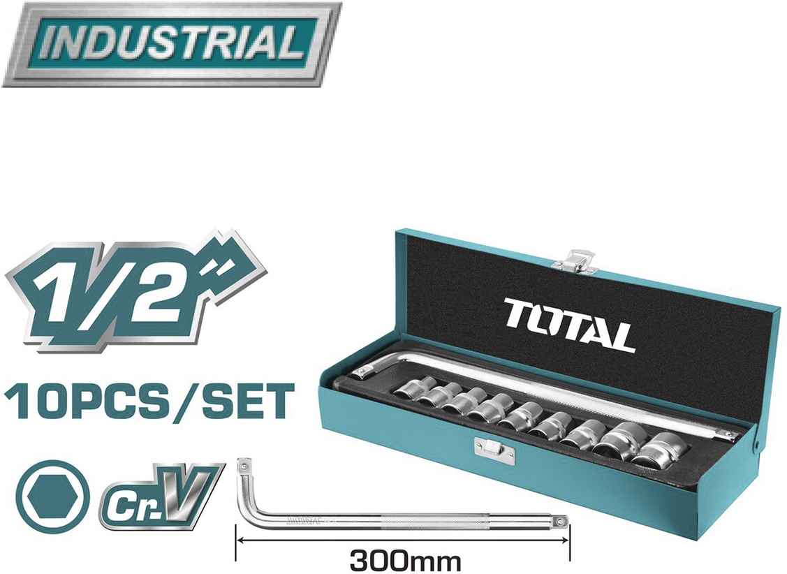 

Набор головок Total THTL121101