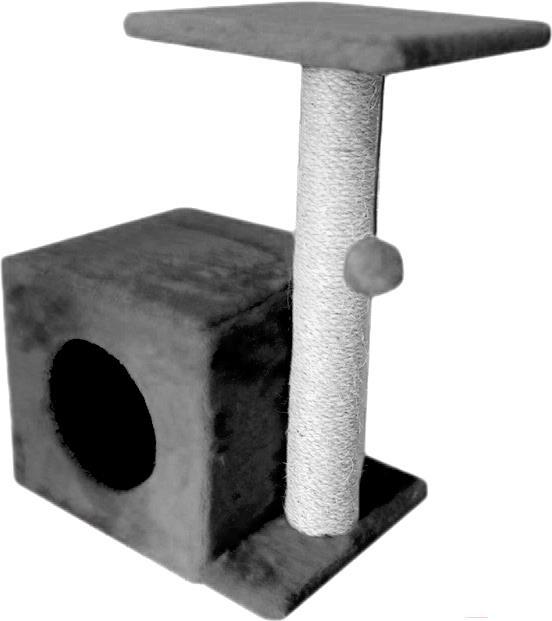 

Когтеточка Cat House Комплекс для кошек С боковой полкой 0.58 сизаль серый
