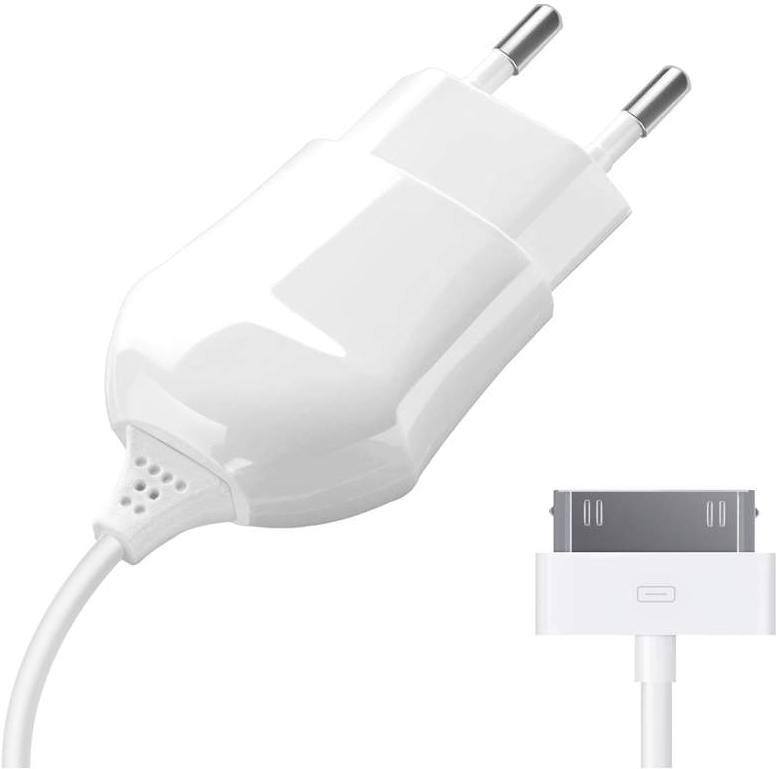 

Зарядное устройство Deppa 30-pin для Apple 1A белый [23124], 30-pin для Apple 1A