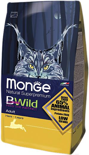 

Корм для кошек Monge Bwild Adult Hare 10кг, Bwild Adult Hare 10кг