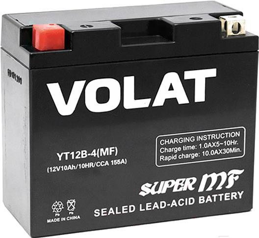 

Аккумулятор VOLAT YT12B-4 MF L+ 10 А/ч, YT12B-4 MF L+ 10 А/ч