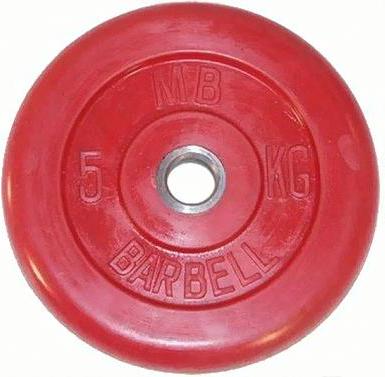 

Диск для штанги MB Barbell Олимпийский d51 мм 5 кг красный, d51мм 5кг олимпийский