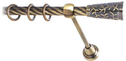 

Карниз Lm Decor Византия 066 1р витой 2.8м антик, Византия 066 1р витой 16мм 2.8м