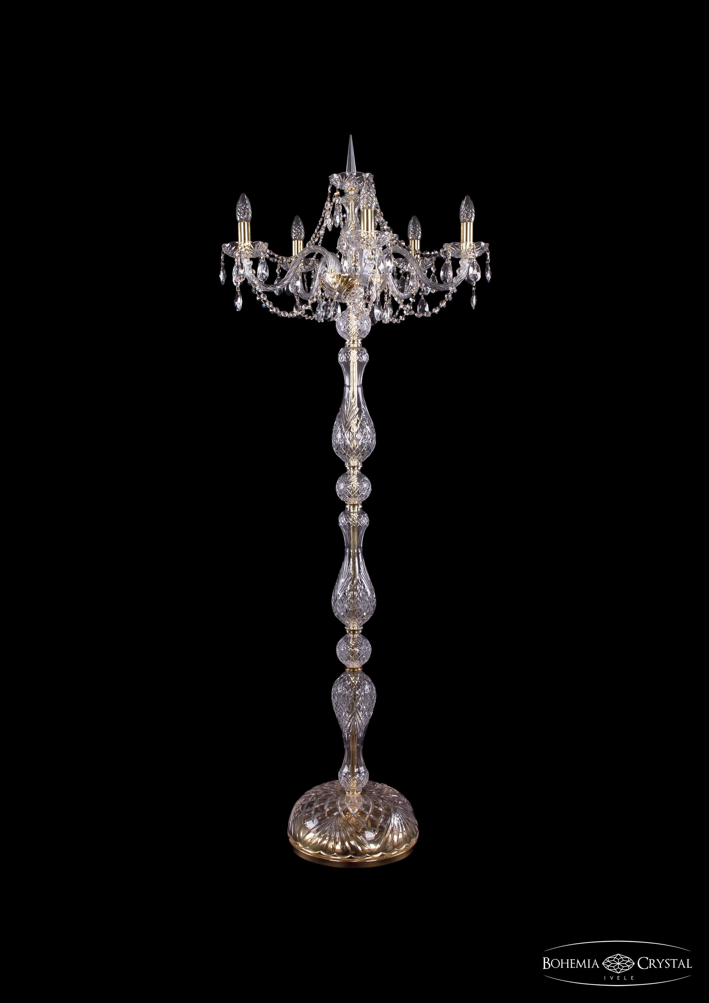 

Подвесная люстра Bohemia Ivele Crystal 1406T1/5/195-160/G, Торшер Bohemia Ivele Crystal 1406T1/5/195-160/G